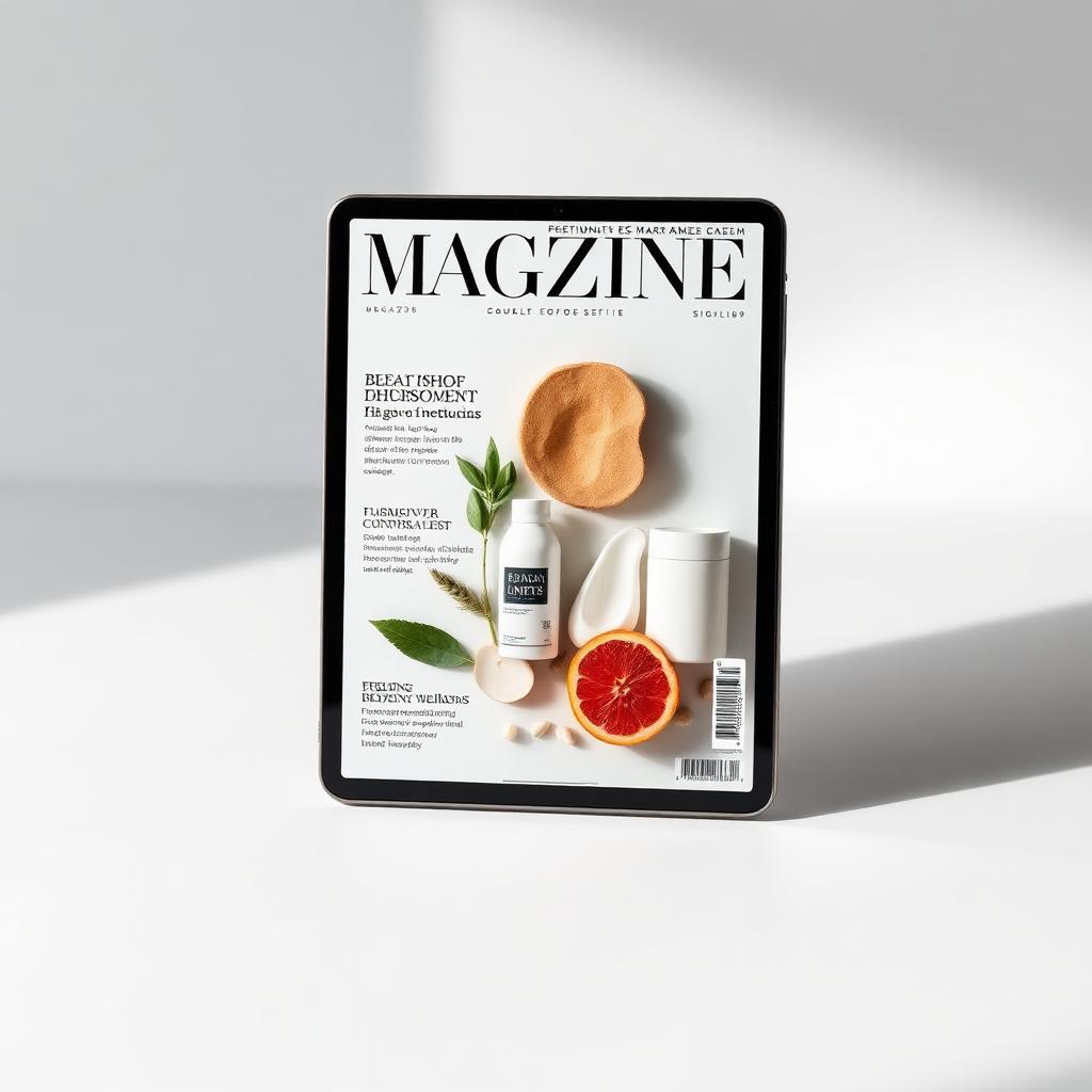 Magazine digitale mensile su tablet